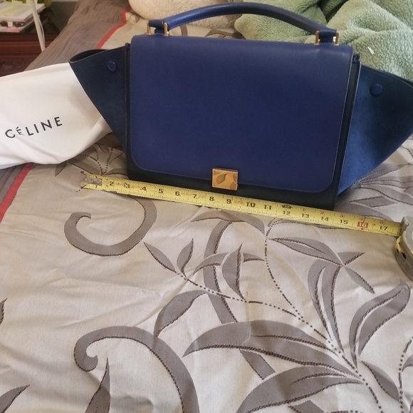 Blue Celine Trapeze Bag - Picture 7 of 8